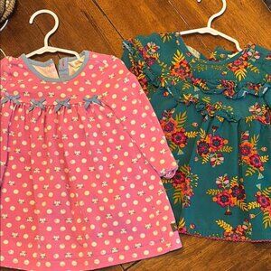 Matilda Jane Pink and Teal Floral Kids Dresses 6-12 months